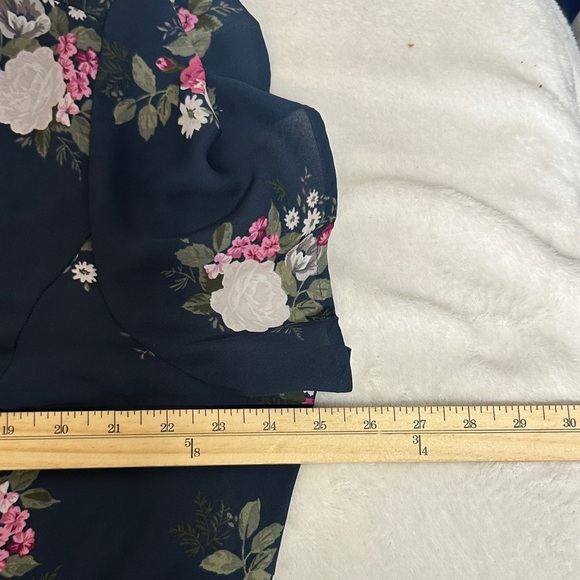 Torrid Blue Floral High Low Dress - Picture 9 of 11